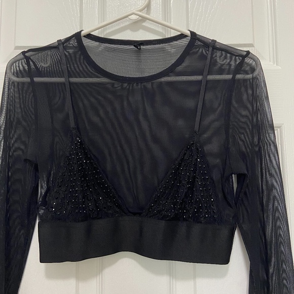 Urban Outfitters // Out From Under Mesh Bra Top // Size S - Picture 6 of 13